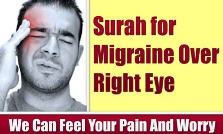 Surah for Migraine Over Right Eye