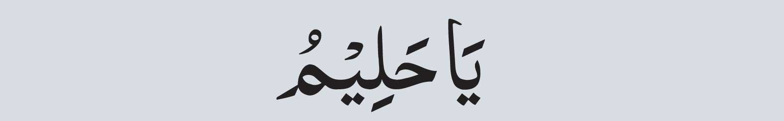 Al-Haleem in arabic