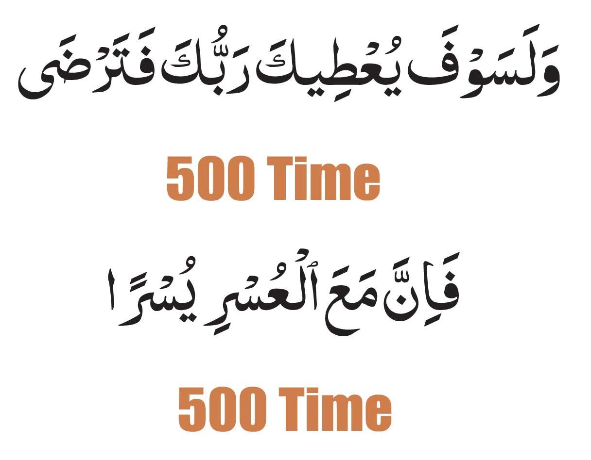 Wala Saufa and fa inna ayat